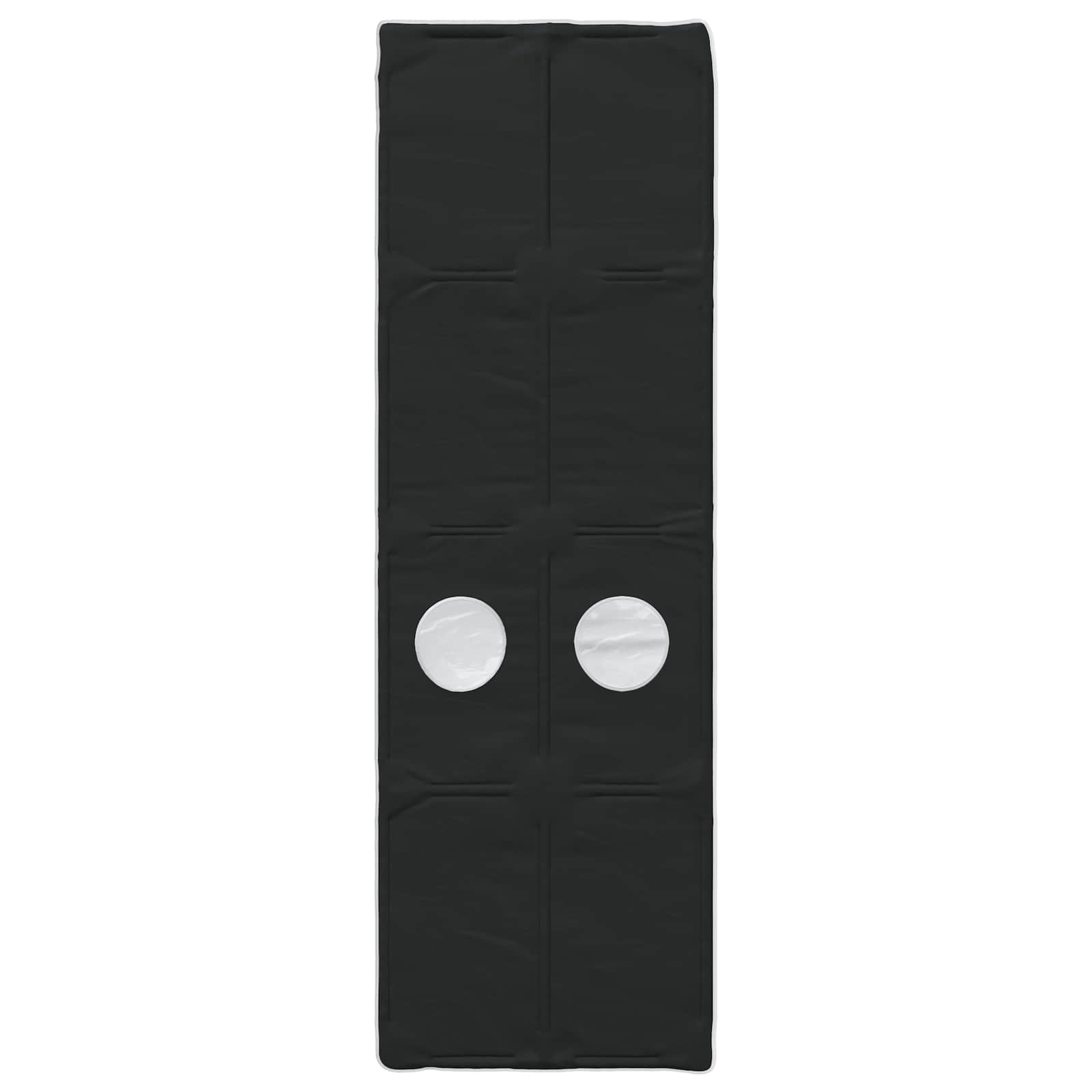Tunel Postele 2 Pcs Černá 211 X 67.5 X 2 Cm Polyester
