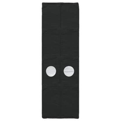 Tunel Postele 2 Pcs Černá 211 X 67.5 X 2 Cm Polyester