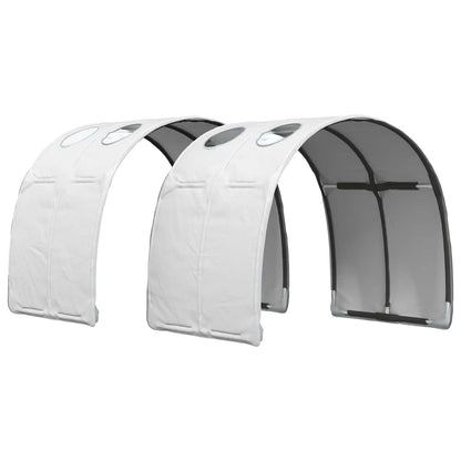 Tunel Postele 2 Pcs Bílá 211 X 67.5 X 2 Cm Polyester