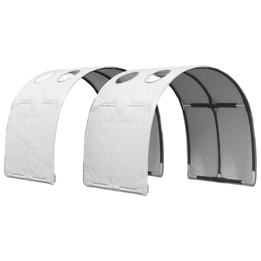 Tunel Postele 2 Pcs Bílá 211 X 67.5 X 2 Cm Polyester