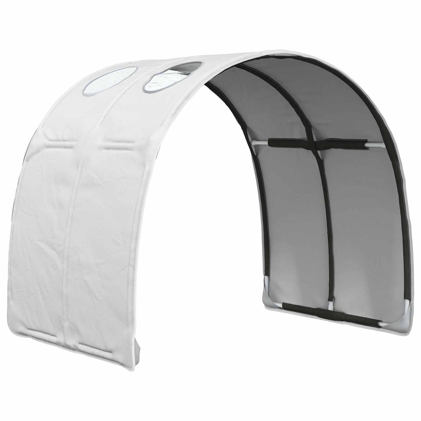 Tunel Postele 2 Pcs Bílá 211 X 67.5 X 2 Cm Polyester