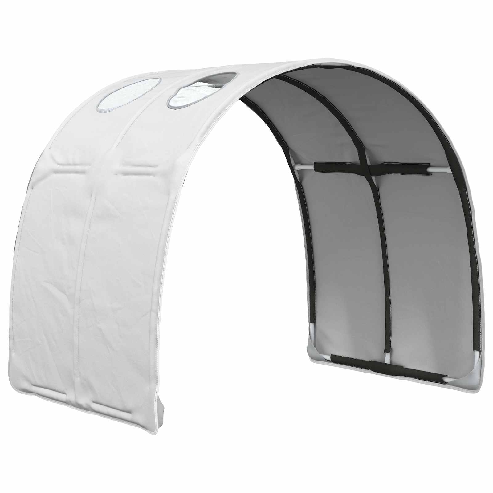 Tunel Postele 2 Pcs Bílá 211 X 67.5 X 2 Cm Polyester