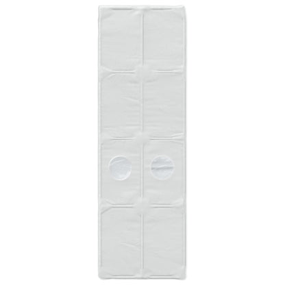 Tunel Postele 2 Pcs Bílá 211 X 67.5 X 2 Cm Polyester