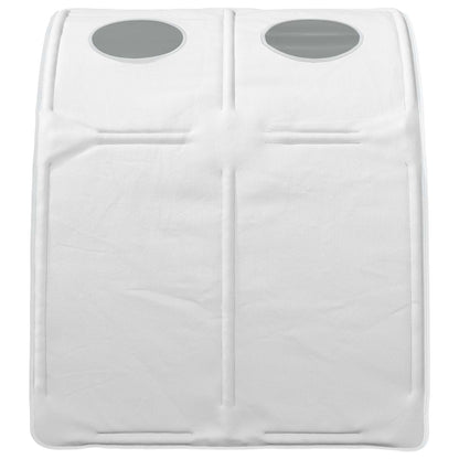 Tunel Postele 2 Pcs Bílá 211 X 67.5 X 2 Cm Polyester
