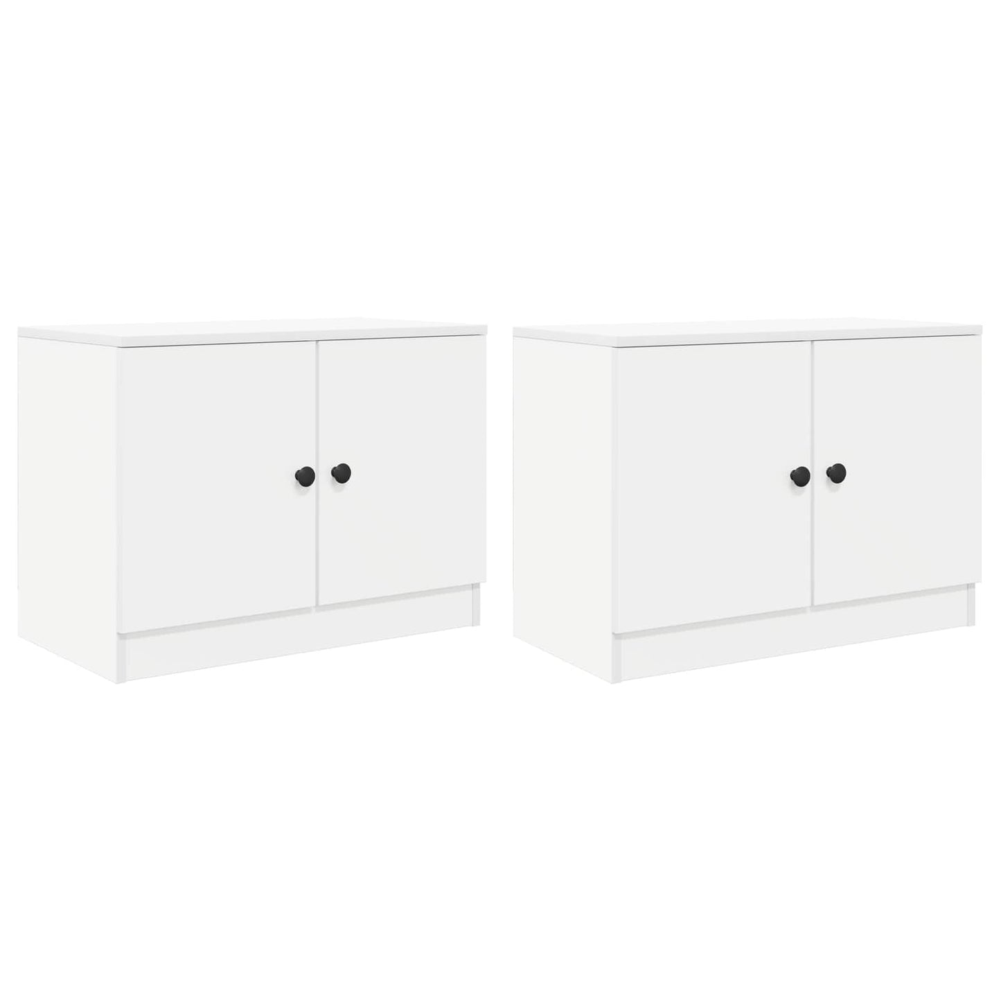 Úložný Kabinet Pro Patrovou Postel 2 Ks Bílá 66 X 35 X 48 Cm