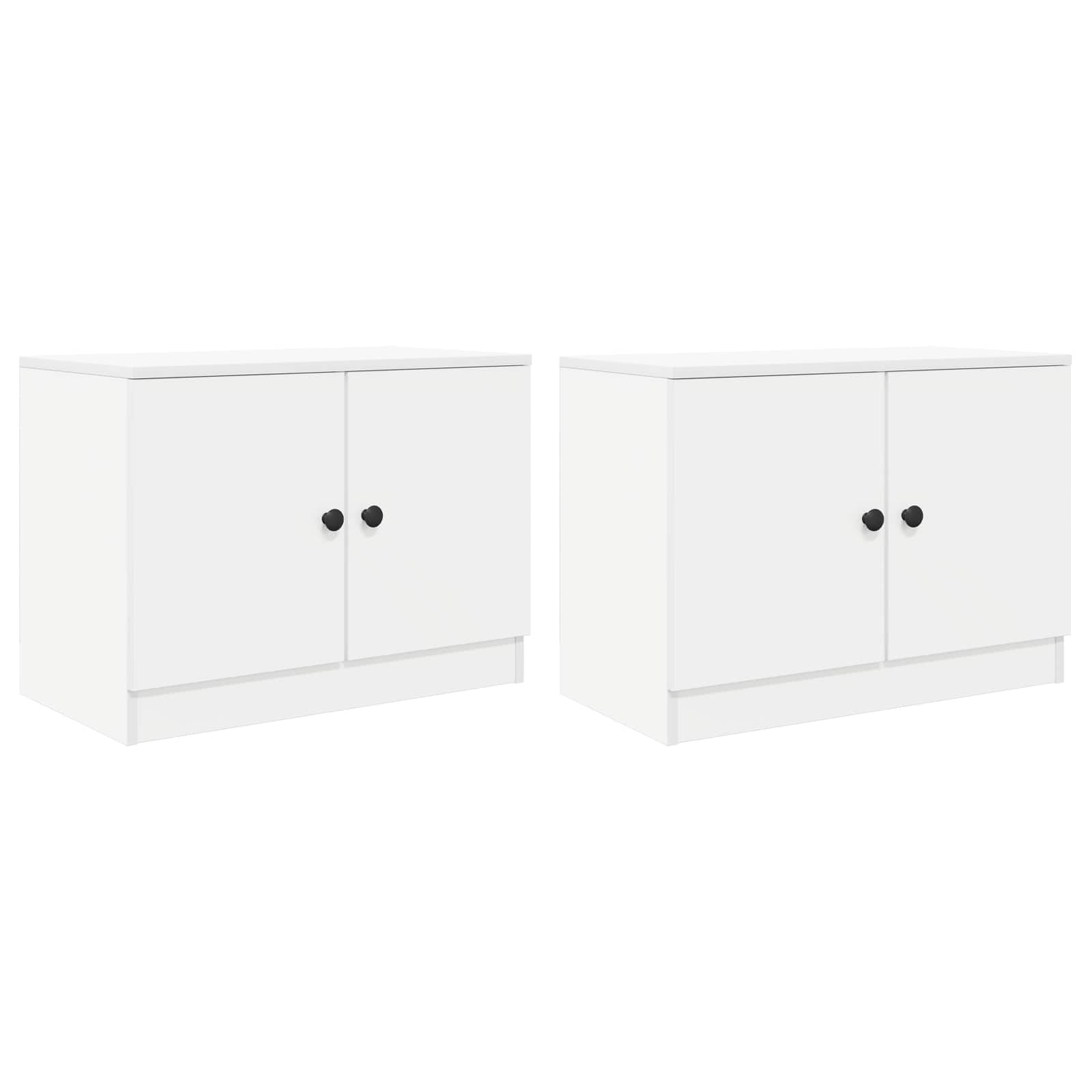 Úložný Kabinet Pro Patrovou Postel 2 Ks Bílá 66 X 35 X 48 Cm