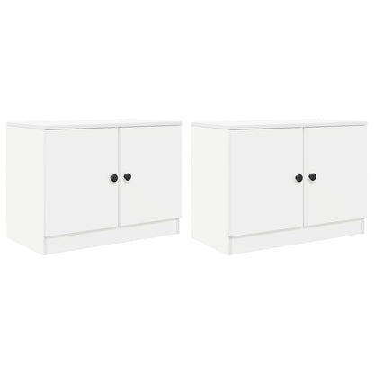 Úložný Kabinet Pro Patrovou Postel 2 Ks Bílá 66 X 35 X 48 Cm
