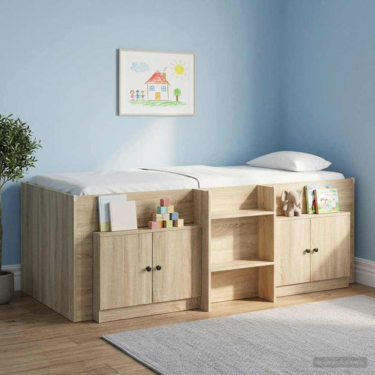 Úložný Kabinet Pro Patrovou Postel 2 Ks Dub Sonoma