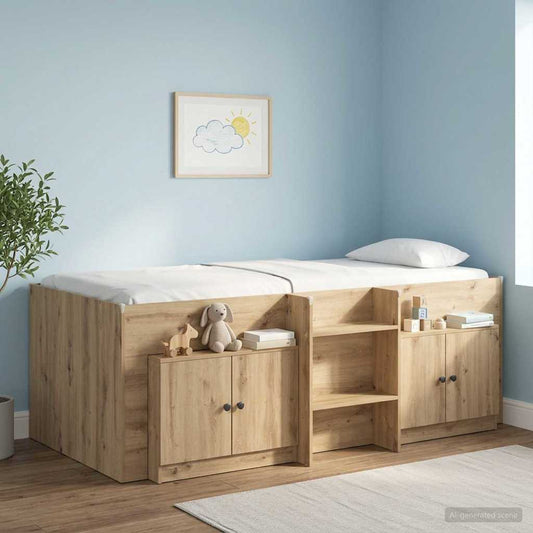 Úložný Kabinet Pro Patrovou Postel 2 Ks Dub Artisan