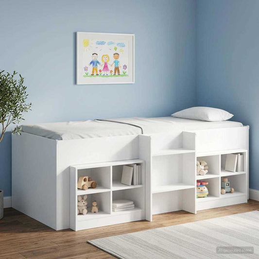 Zásuvka Pod Postel 2 Pcs Bílá 66 X 33 X 48 Cm Kompozitní Dřevo