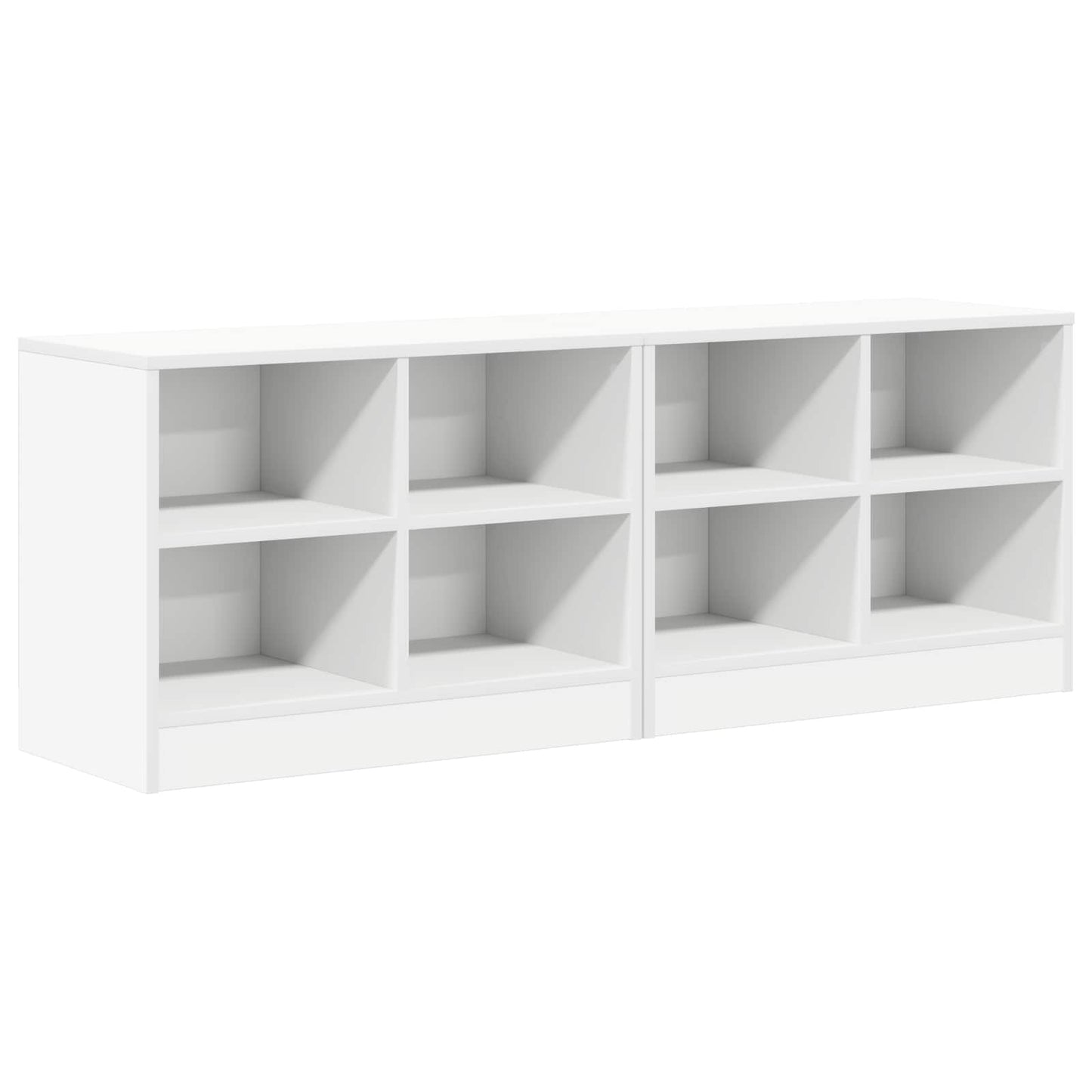 Zásuvka Pod Postel 2 Pcs Bílá 66 X 33 X 48 Cm Kompozitní Dřevo