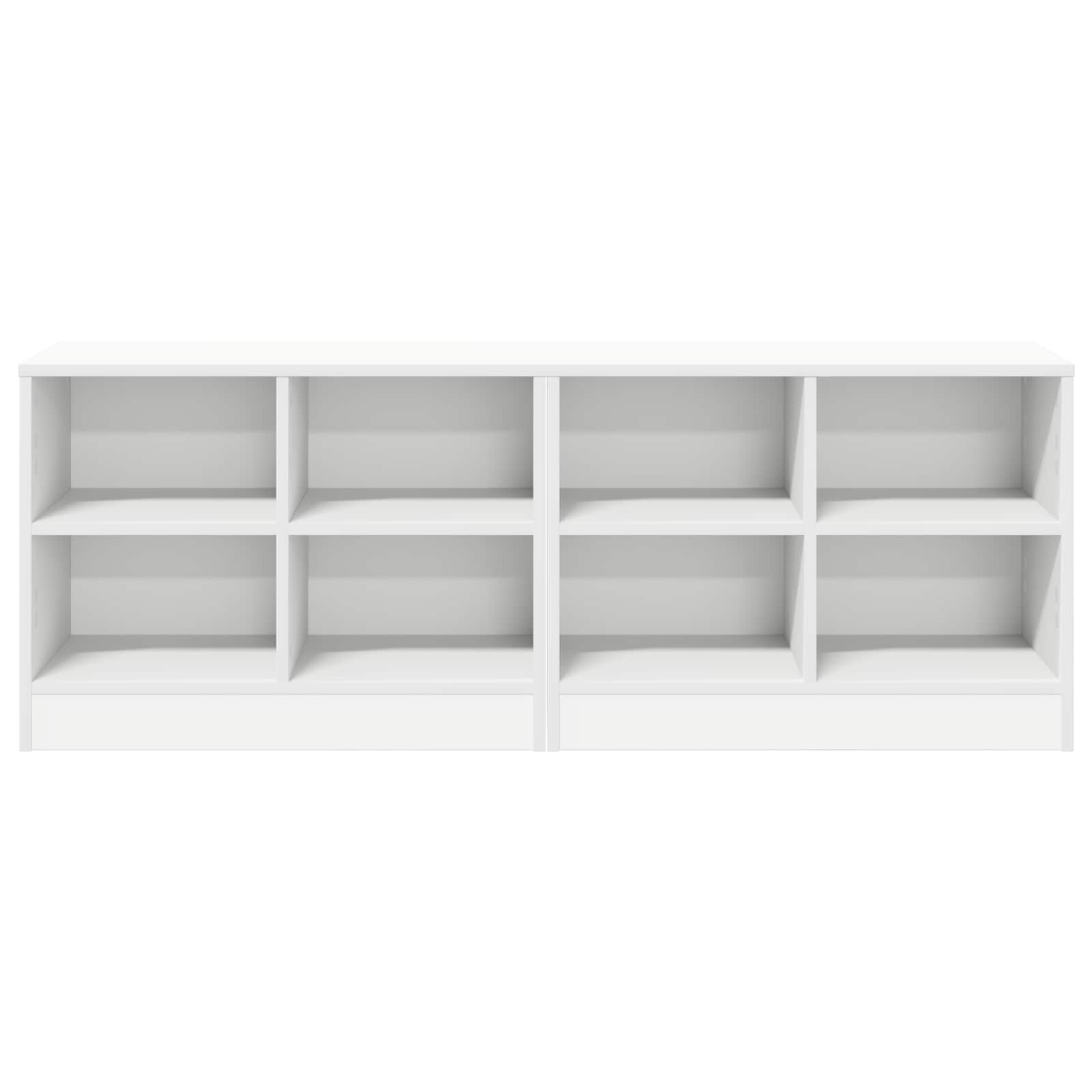 Zásuvka Pod Postel 2 Pcs Bílá 66 X 33 X 48 Cm Kompozitní Dřevo