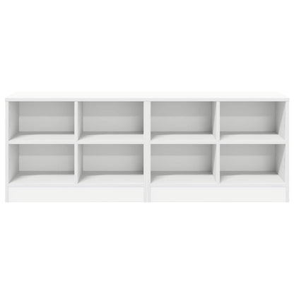 Zásuvka Pod Postel 2 Pcs Bílá 66 X 33 X 48 Cm Kompozitní Dřevo