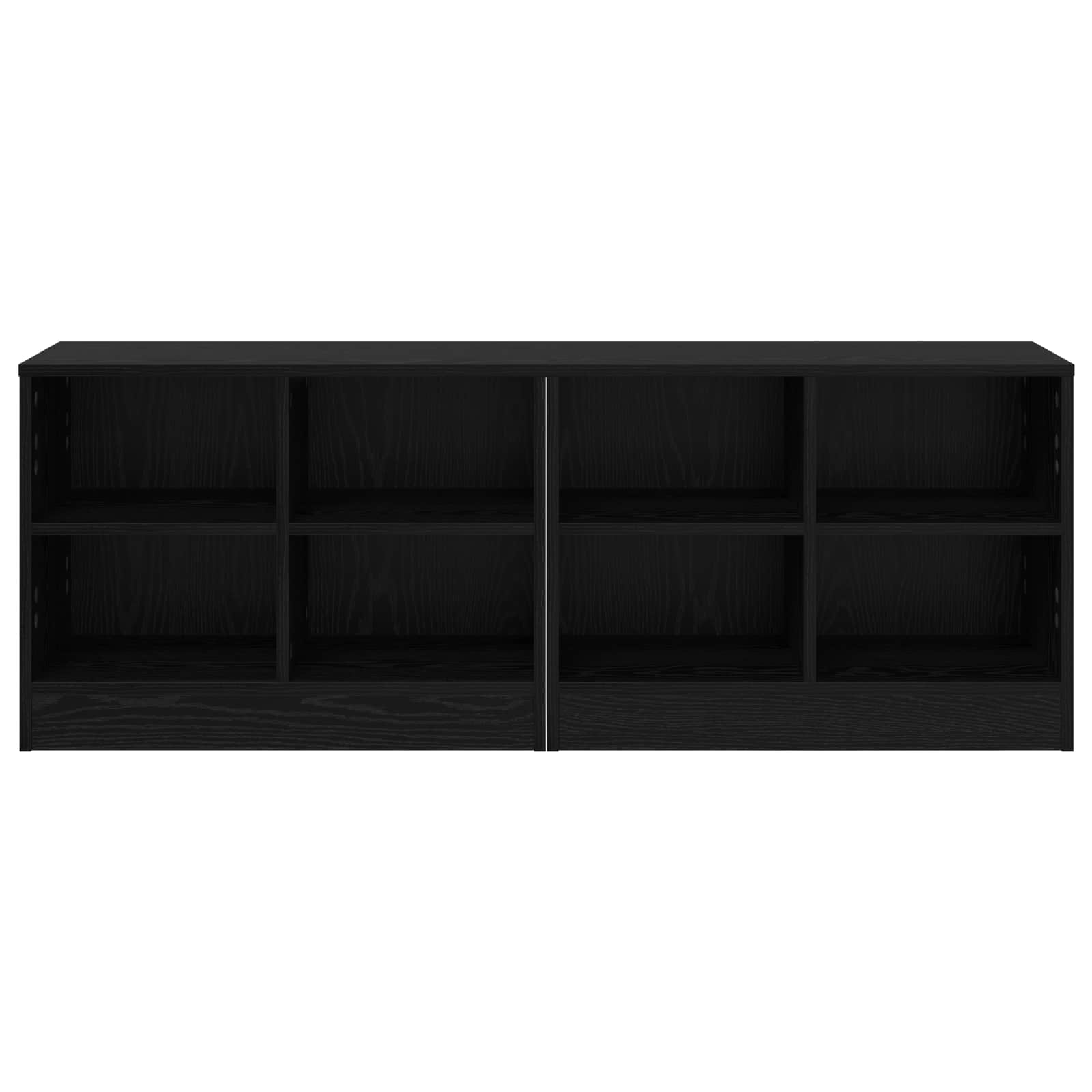 Zásuvka Pod Postel S Policí 2 Pcs Černý Dub 66 X 33 X 48 Cm