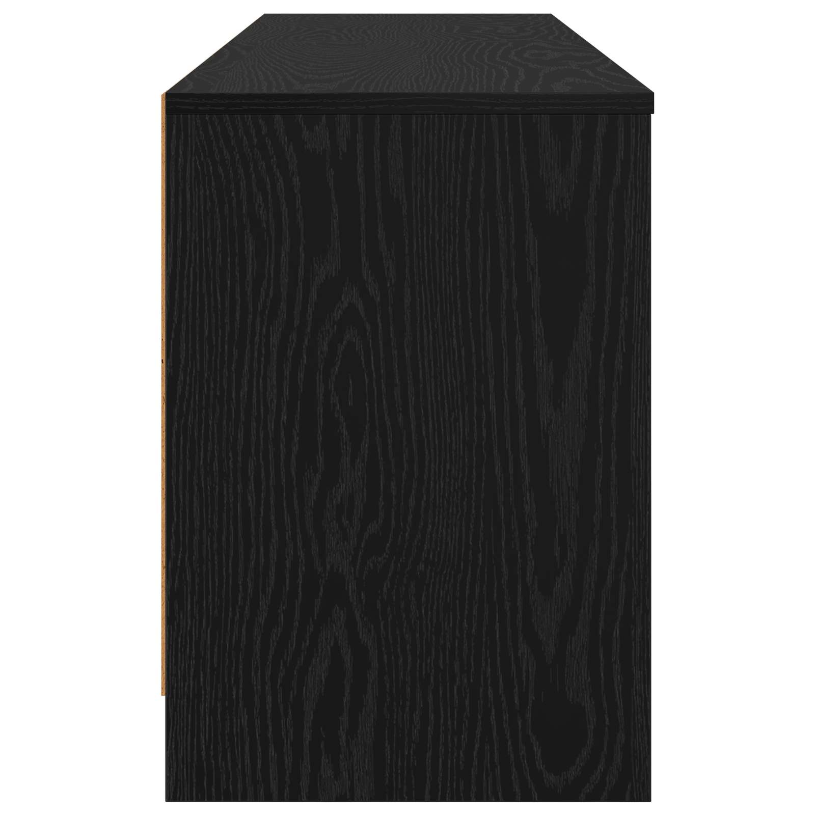 Zásuvka Pod Postel S Policí 2 Pcs Černý Dub 66 X 33 X 48 Cm
