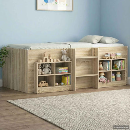 Zásuvka Pod Postel S Policí 2 Pcs Dub Sonoma 66 X 33 X 48 Cm