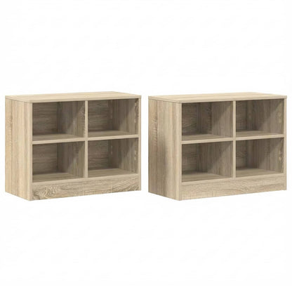 Zásuvka Pod Postel S Policí 2 Pcs Dub Sonoma 66 X 33 X 48 Cm