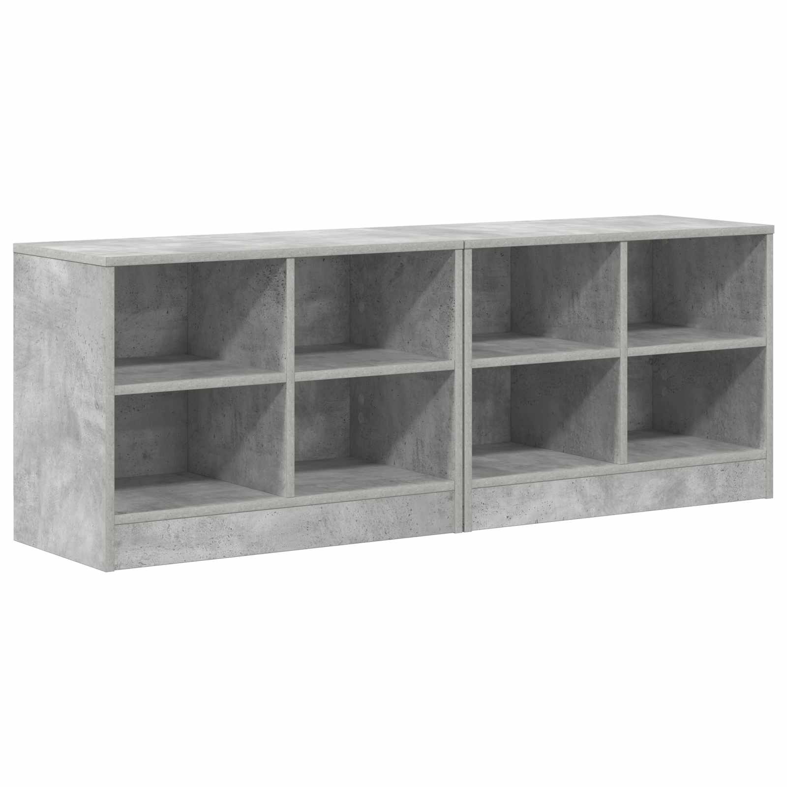 Zásuvka Pod Postel S Policí 2 Pcs Betonově Šedá 66 X 33 X 48 Cm