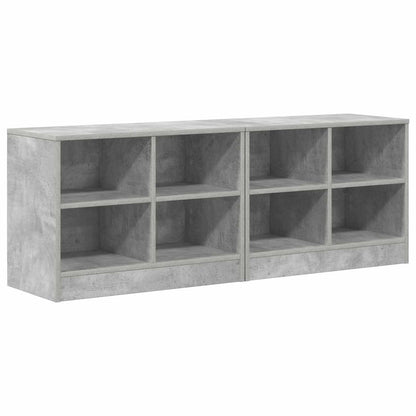 Zásuvka Pod Postel S Policí 2 Pcs Betonově Šedá 66 X 33 X 48 Cm