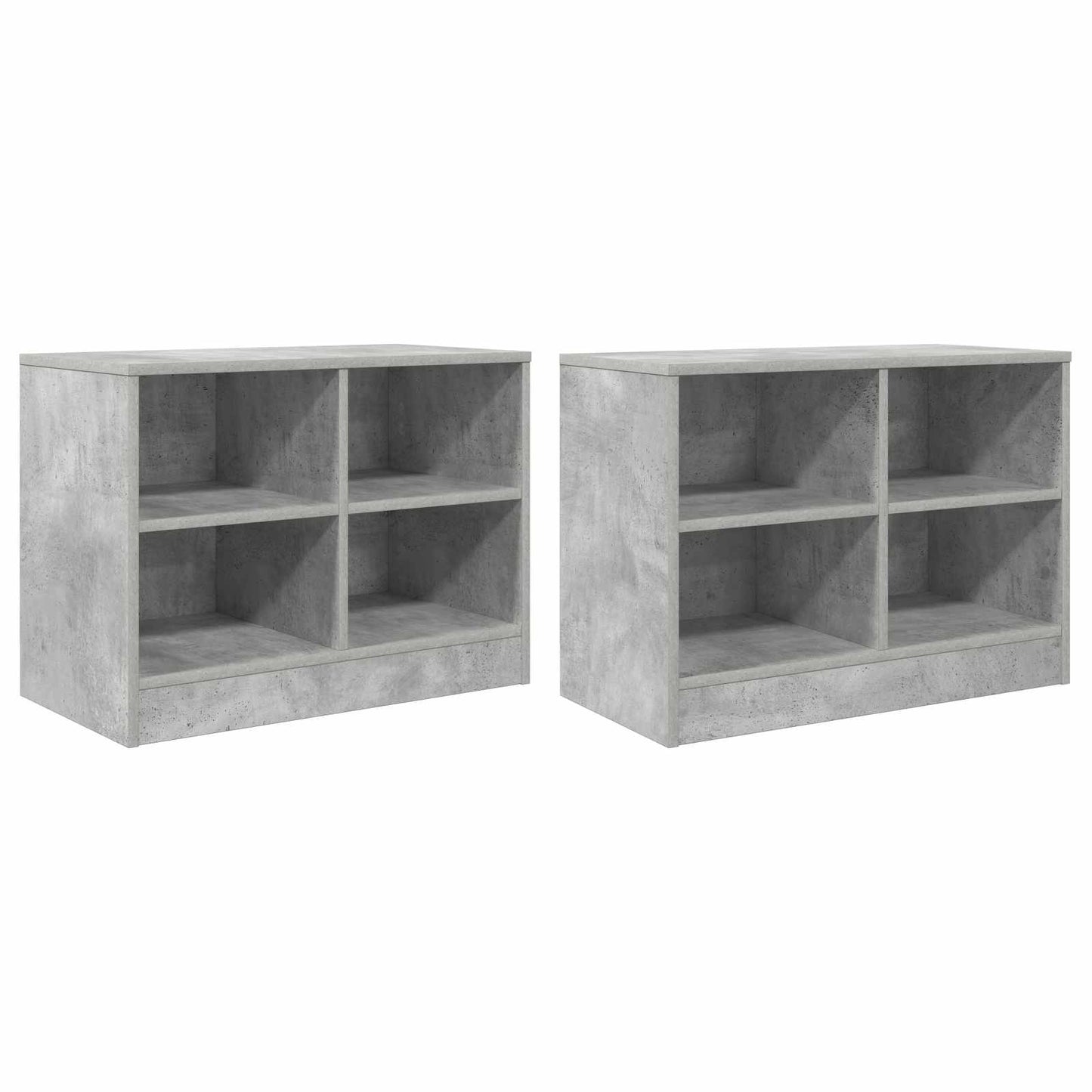 Zásuvka Pod Postel S Policí 2 Pcs Betonově Šedá 66 X 33 X 48 Cm