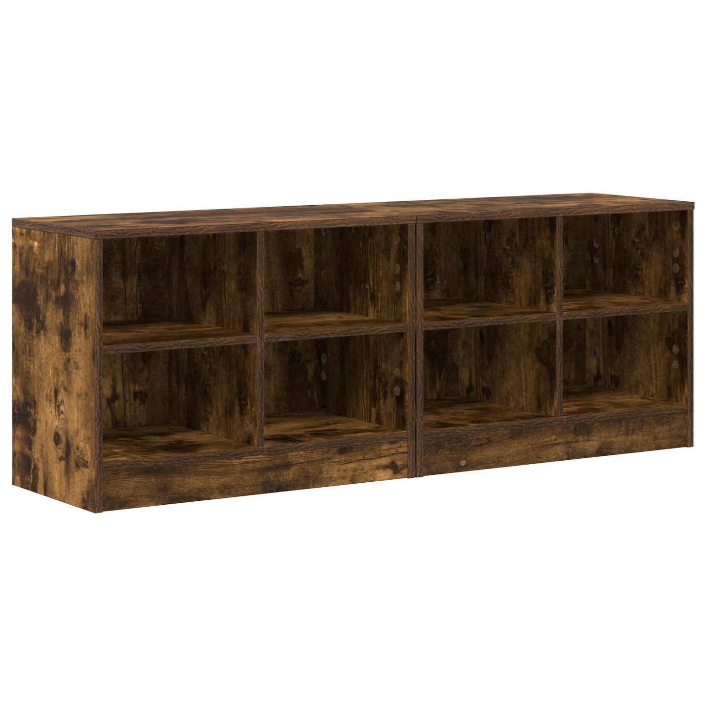 Zásuvka Pod Postel S Policí 2 Pcs Kouřový Dub 66 X 33 X 48 Cm