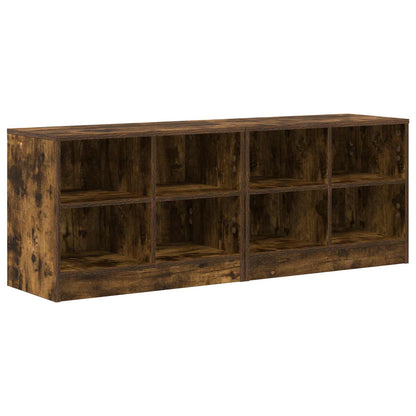 Zásuvka Pod Postel S Policí 2 Pcs Kouřový Dub 66 X 33 X 48 Cm