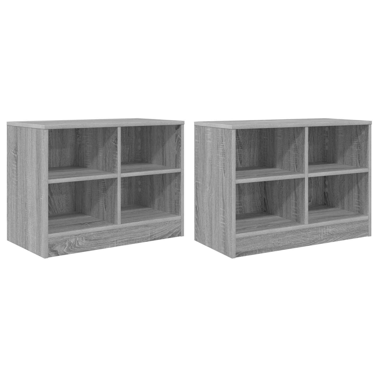 Zásuvka Pod Postel S Policí 2 Pcs Šedý Sonoma 66 X 33 X 48 Cm