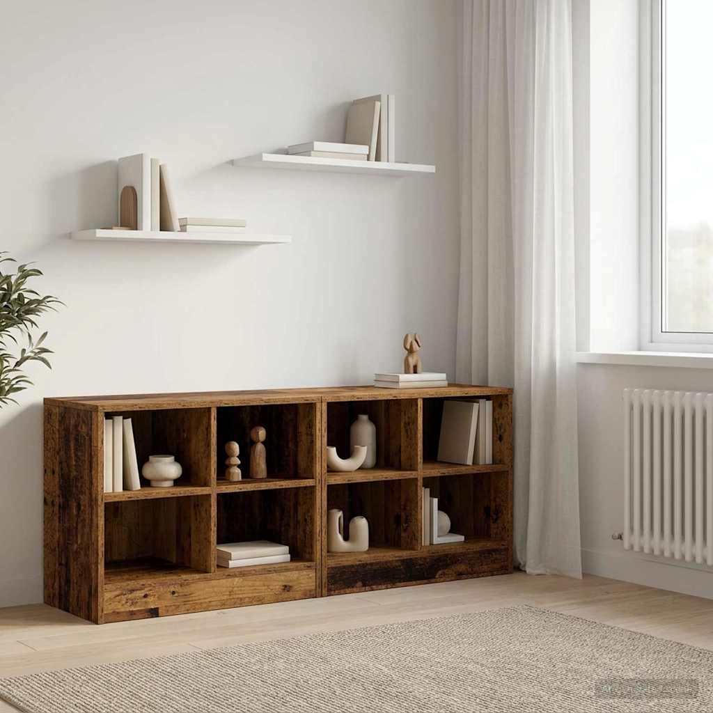 Zásuvka Pod Postel S Policí 2 Pcs Staré Dřevo 66 X 33 X 48 Cm