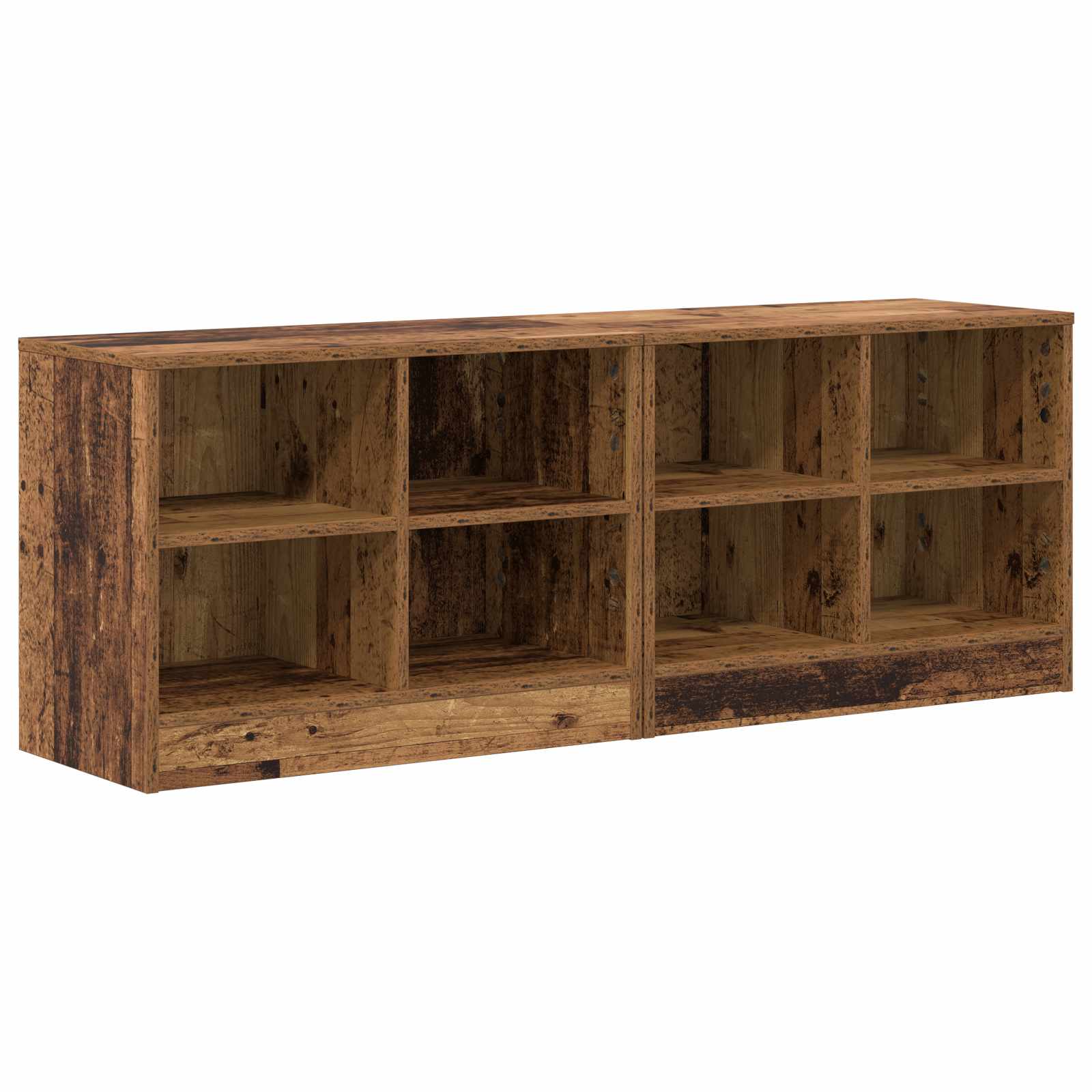 Zásuvka Pod Postel S Policí 2 Pcs Staré Dřevo 66 X 33 X 48 Cm