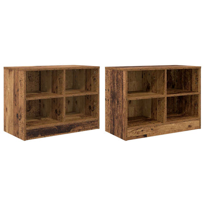 Zásuvka Pod Postel S Policí 2 Pcs Staré Dřevo 66 X 33 X 48 Cm