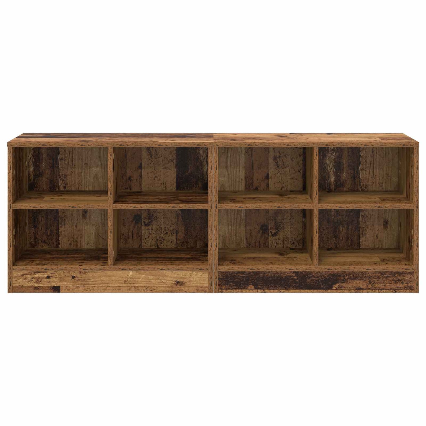 Zásuvka Pod Postel S Policí 2 Pcs Staré Dřevo 66 X 33 X 48 Cm