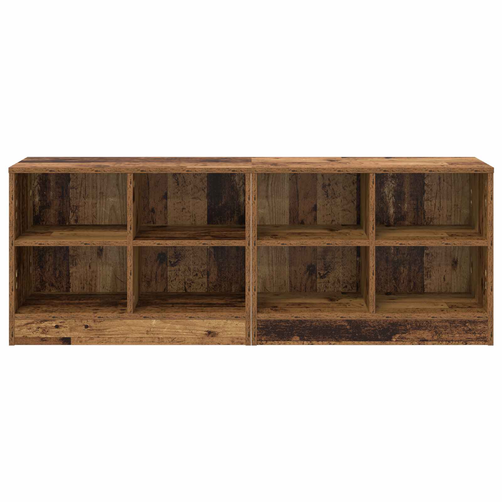 Zásuvka Pod Postel S Policí 2 Pcs Staré Dřevo 66 X 33 X 48 Cm