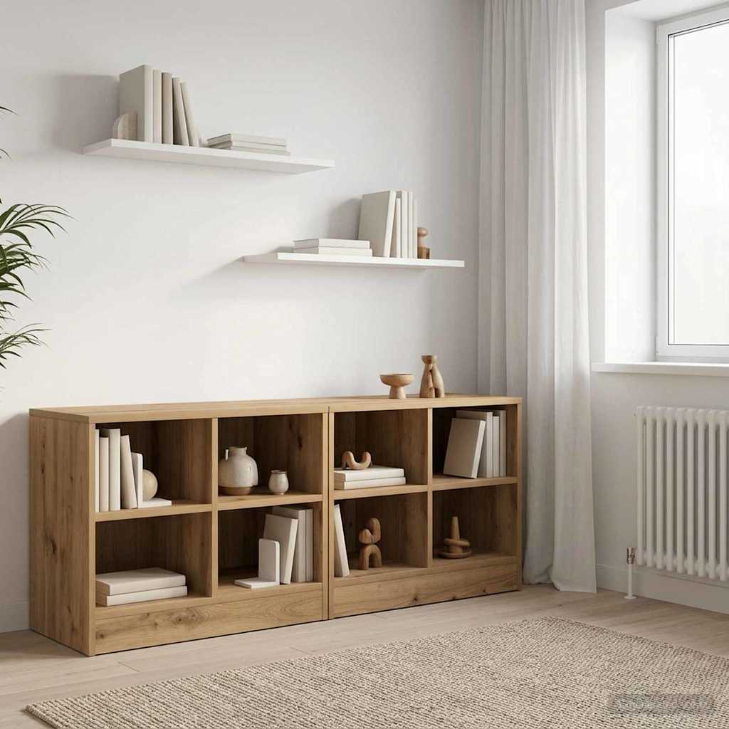 Zásuvka Pod Postel S Policí 2 Ks Dub Artisan 66 X 33 X 48 Cm