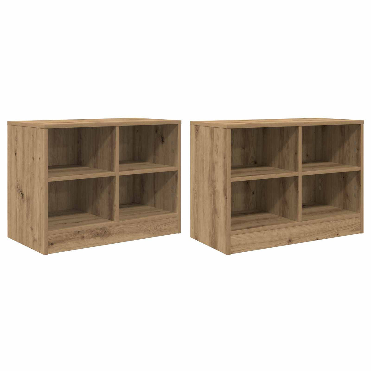 Zásuvka Pod Postel S Policí 2 Ks Dub Artisan 66 X 33 X 48 Cm