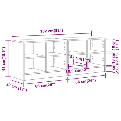 Zásuvka Pod Postel S Policí 2 Ks Dub Artisan 66 X 33 X 48 Cm