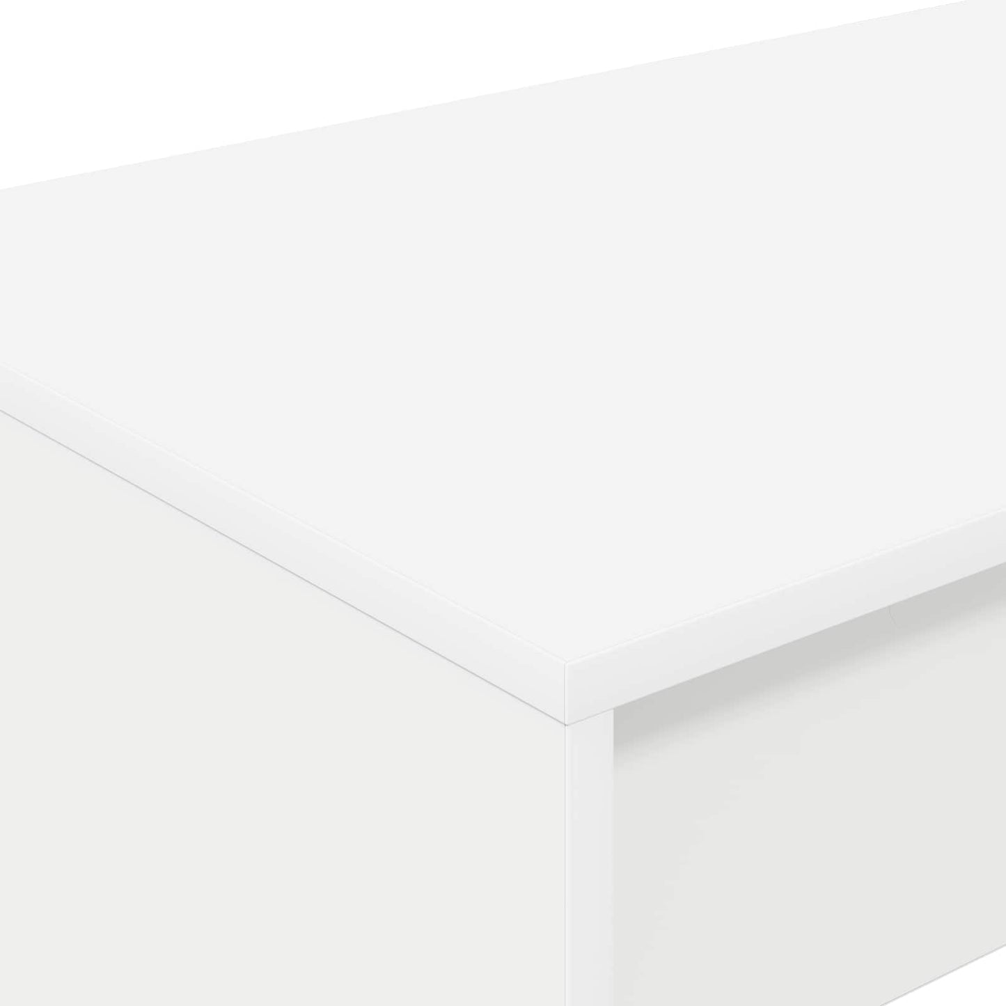 Postelový Stůl Bílá Kompozitní Dřevo 100 X 45 X 75 Cm