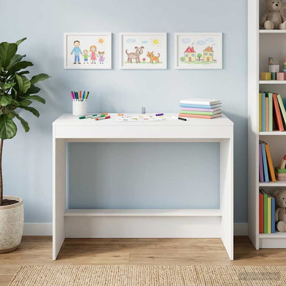 Postelový Stůl Bílá Kompozitní Dřevo 100 X 45 X 75 Cm