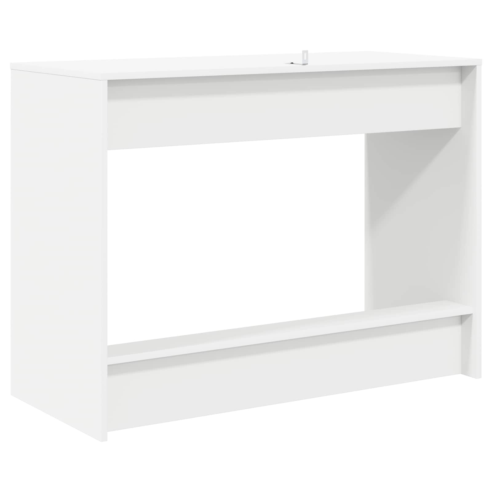 Postelový Stůl Bílá Kompozitní Dřevo 100 X 45 X 75 Cm