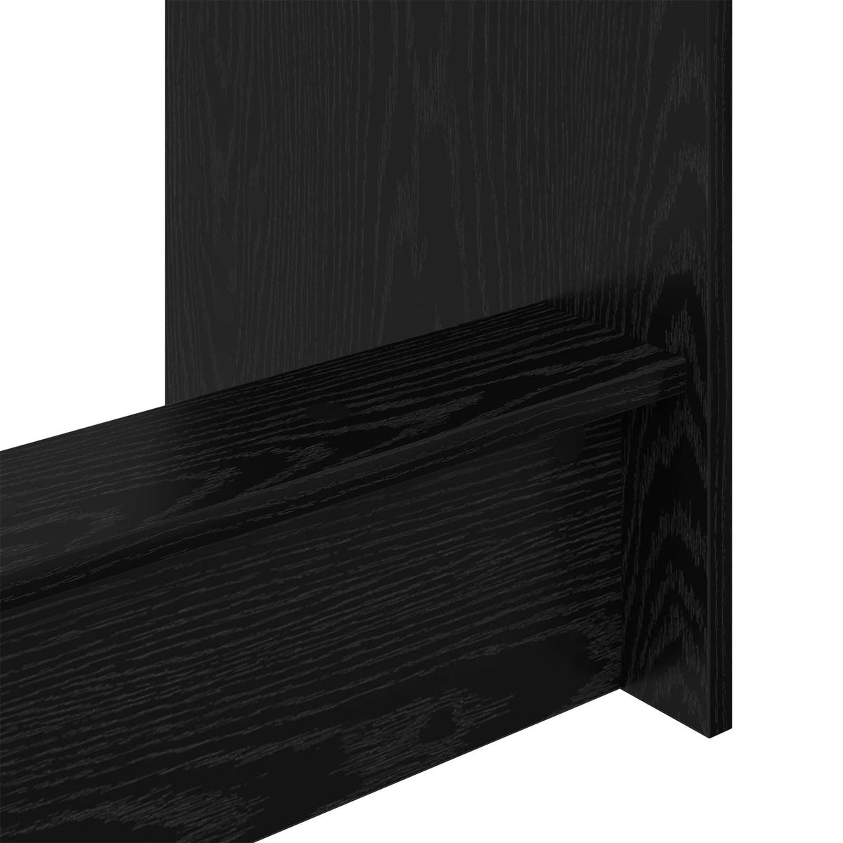 Postelový Stůl Černý Dub Kompozitní Dřevo 100 X 45 X 75 Cm