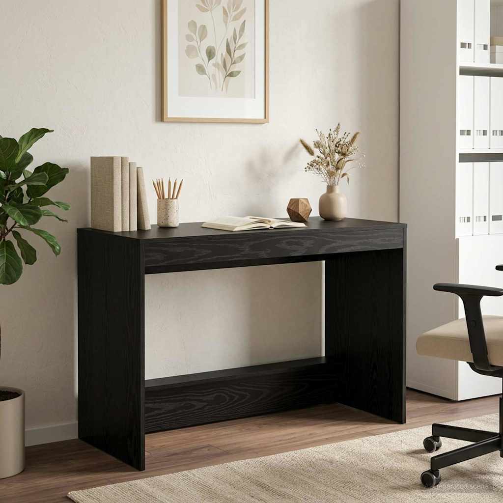 Postelový Stůl Černý Dub Kompozitní Dřevo 100 X 45 X 75 Cm