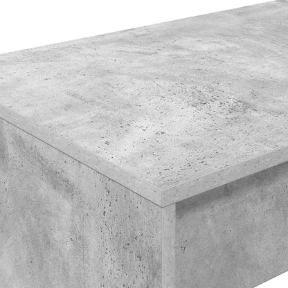 Postelový Stůl Betonově Šedá Kompozitní Dřevo 100 X 45 X 75 Cm