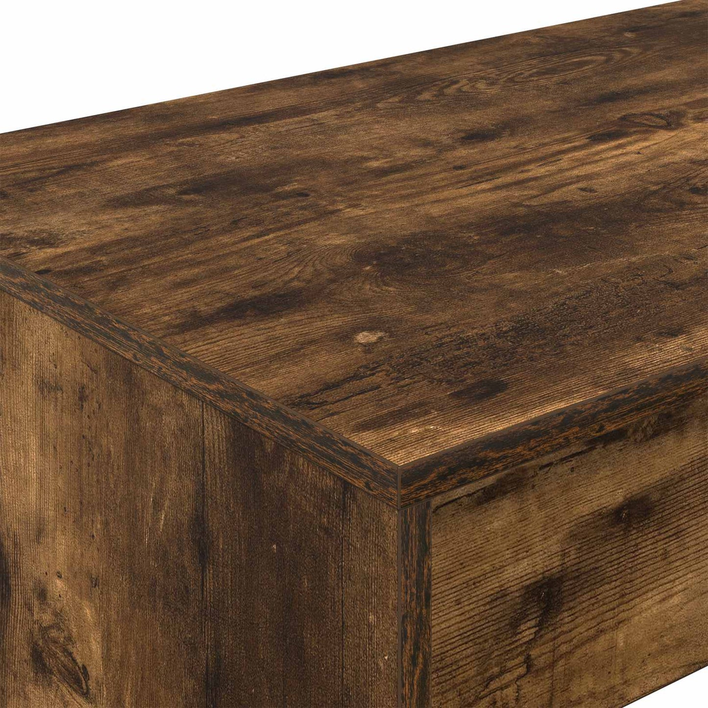 Postelový Stůl Kouřový Dub Kompozitní Dřevo 100 X 45 X 75 Cm