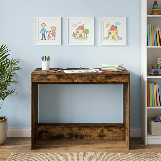 Postelový Stůl Kouřový Dub Kompozitní Dřevo 100 X 45 X 75 Cm