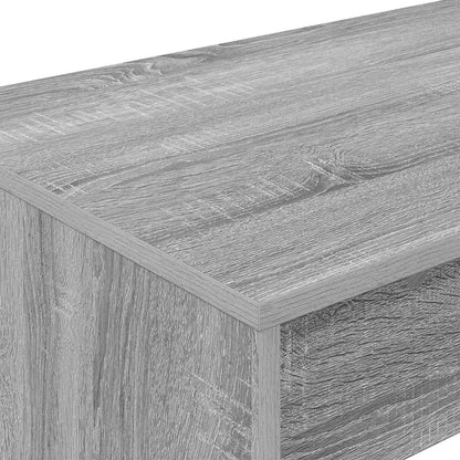 Postelový Stůl Šedý Sonoma Kompozitní Dřevo 100 X 45 X 75 Cm