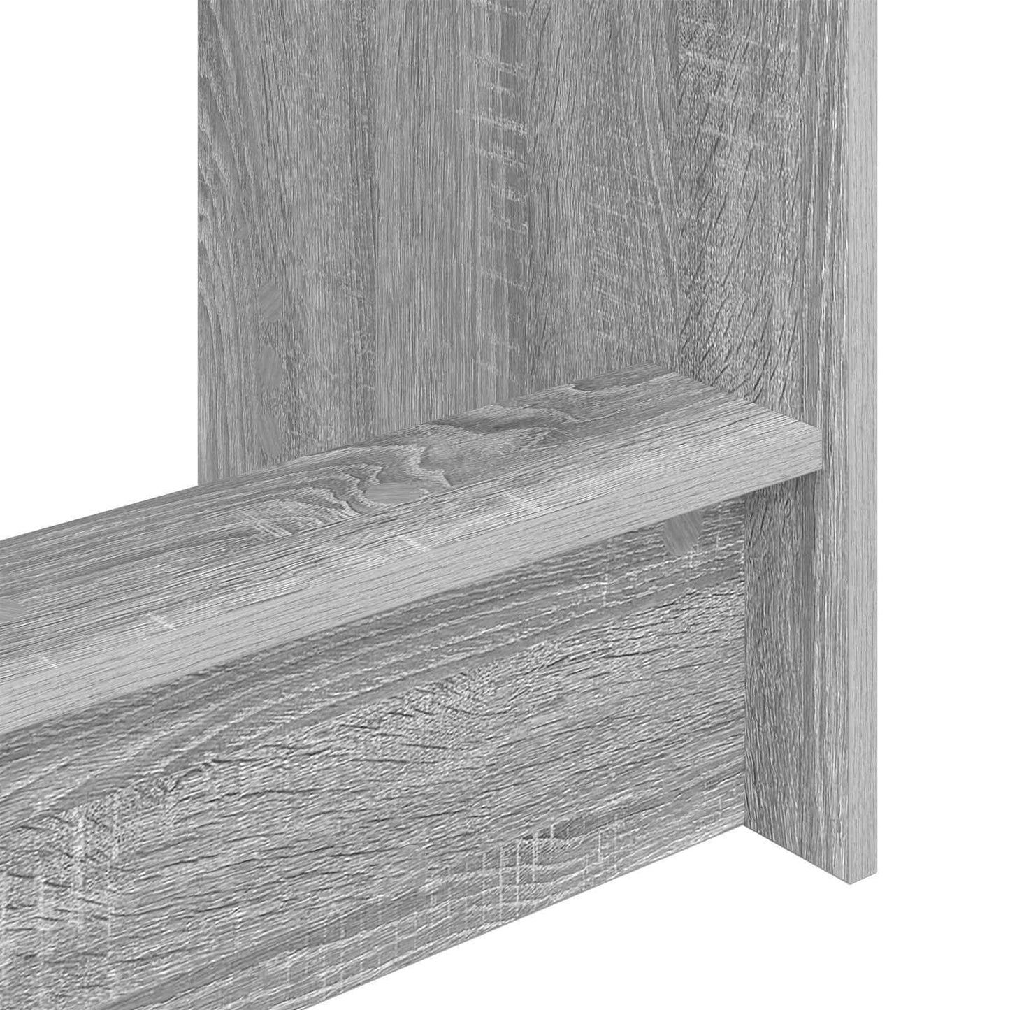 Postelový Stůl Šedý Sonoma Kompozitní Dřevo 100 X 45 X 75 Cm