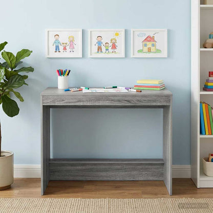 Postelový Stůl Šedý Sonoma Kompozitní Dřevo 100 X 45 X 75 Cm