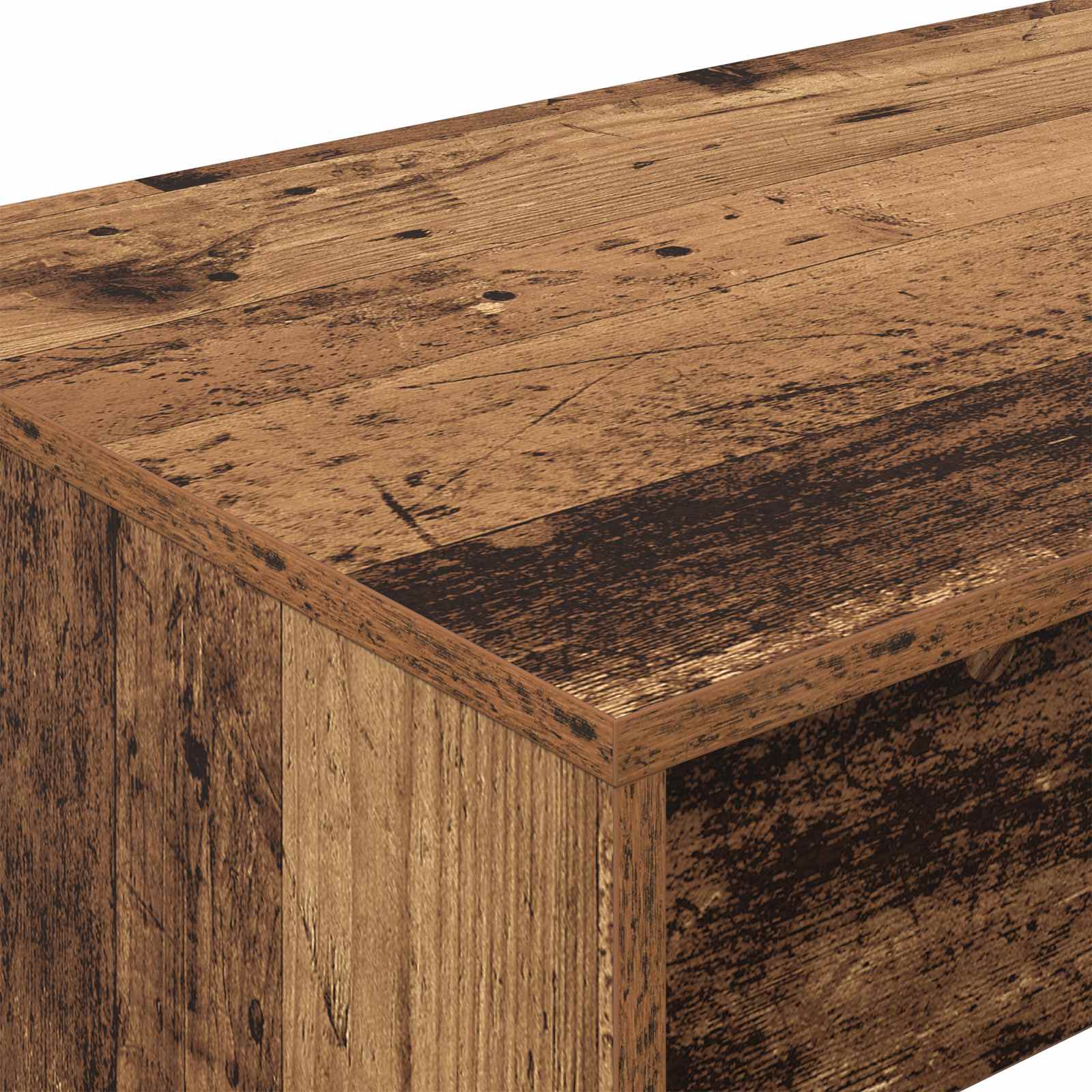 Postelový Stůl Staré Dřevo Kompozitní Dřevo 100 X 45 X 75 Cm