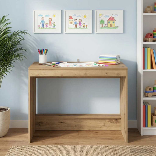 Postelový Stůl Dub Artisan Kompozitní Dřevo 100 X 45 X 75 Cm
