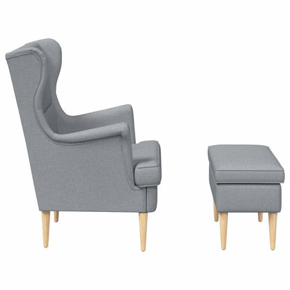 Křeslo S Podnožkou 2 Ks Textil