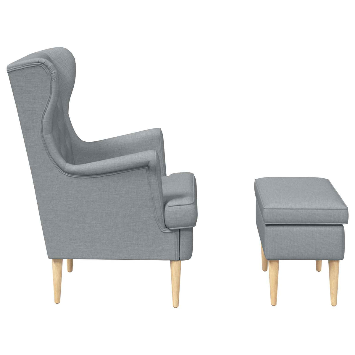 Křeslo S Podnožkou 2 Ks Textil